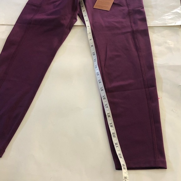 Girlfriend Collective Compressive High-Rise Plum Pocket Leggings Size S - Picture 13 of 14